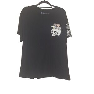 Weekend Warrior Size XL Skull Mushrooms Grunge Goth‎ Whimsygoth Witchy T-Shirt